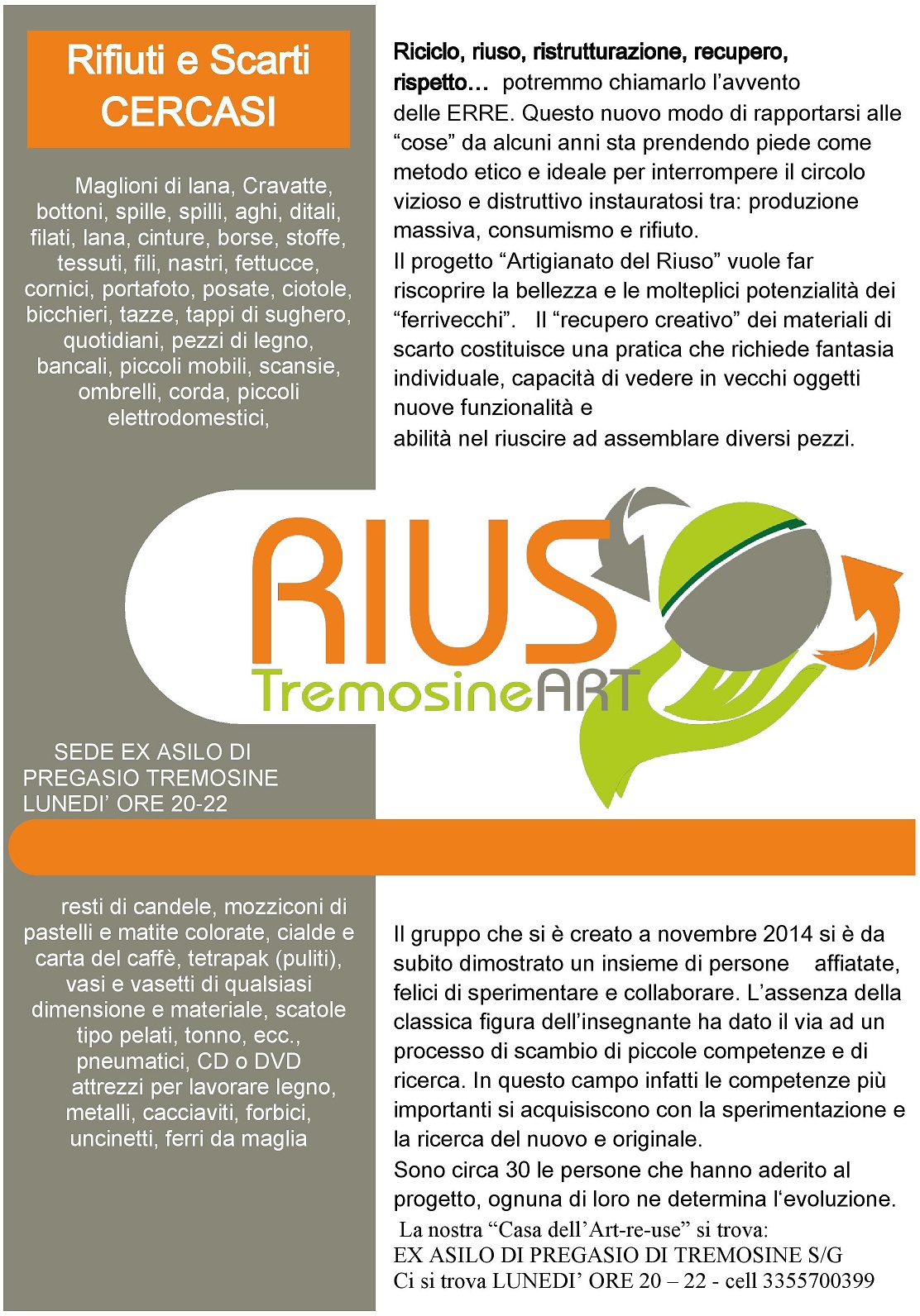 Volantino riuso